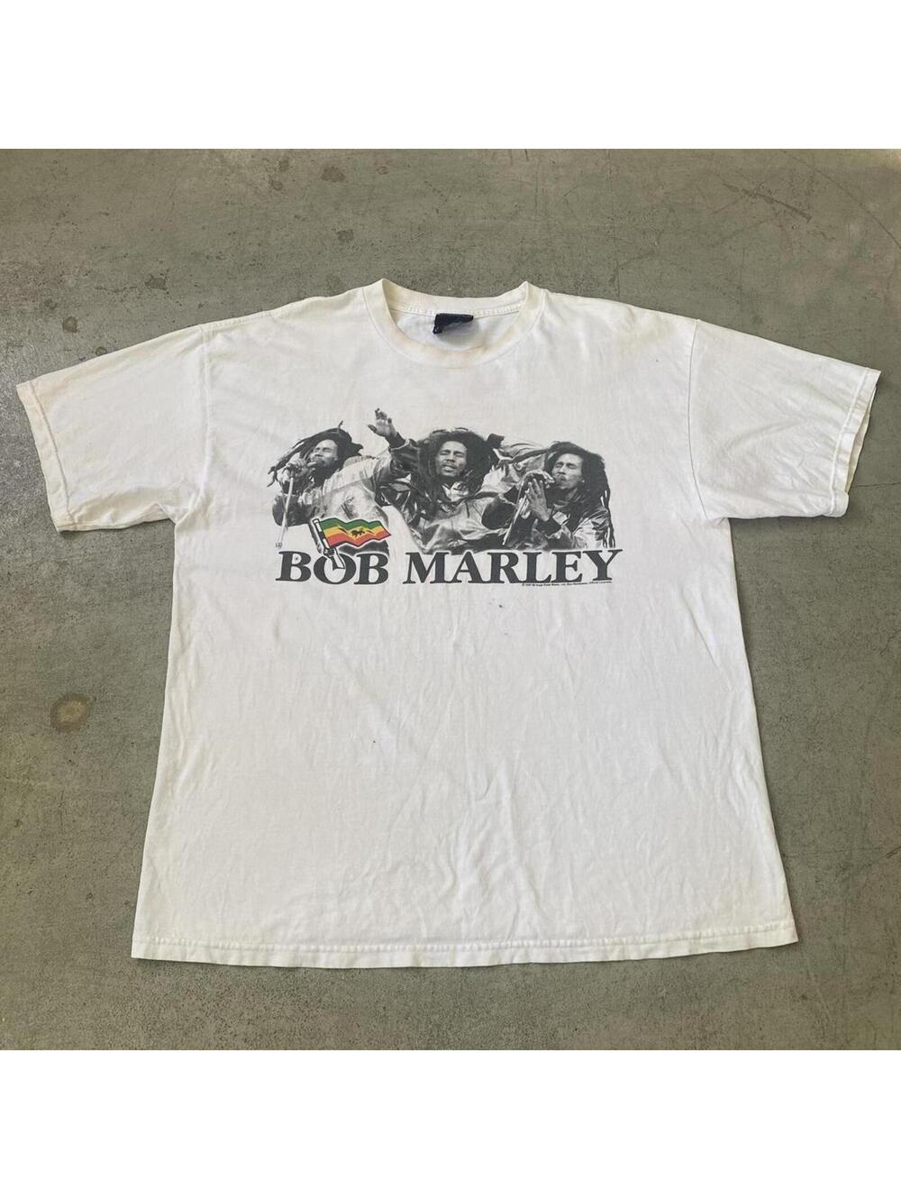 Vintage Y2K Zion Bob Marley Jamaican Reggae Music Graphic T Shirt